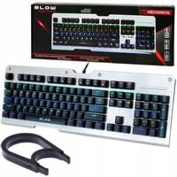 KLAWIATURA GAMINGOWA MECHANICZNA PODŚWIETLANA RGB DLA GRACZY