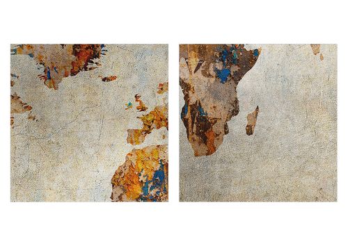 Obraz Na Płótnie - Mapa Kontynent - 160X85 Cm - Ea160X85-2783 na Arena.pl