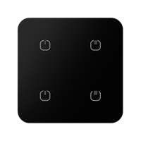 SZKLANY 4-kanałowy bezprzewodowy łącznik iNELS RFCONTROL - RFGB-240/B BLACK ROUND