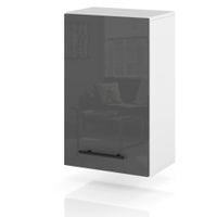 szafka kuchenna wisząca modułowa nowoczesna 40cm spremium szary połysk