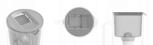 Dzbanek filtrujący szklany Wessper 3l Szary + 1x Filtr aquaclassic na Arena.pl