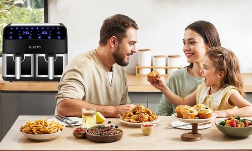 PODWÓJNA FRYTKOWNICA AIR FRYER BEZTŁUSZCZOWA DWUKOMOROWA 8L WIFI na Arena.pl