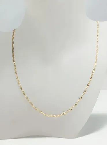 453 ŁAŃCUSZEK ZŁOTY STAL 35CM SINGAPUR na Arena.pl