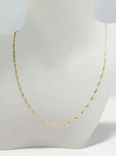 453 ŁAŃCUSZEK ZŁOTY STAL 35CM SINGAPUR zdjęcie 4