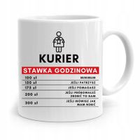 Kubek Prezent Dla Kuriera Kurier Stawka Godzinowa Z Nadrukiem Ze Zdjęciem