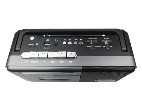 RADIO PRZENOŚNE MK-137, FM, KASETA, BLUETOOTH, USB, TF, 2 X AKUMULATOR na Arena.pl