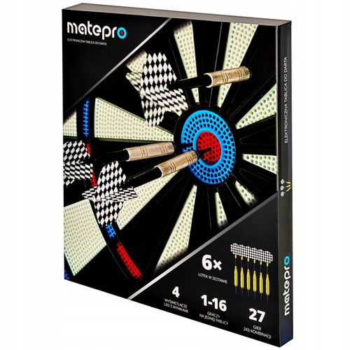 Matepro NAJLEPSZA Tarcza elektroniczna do gry w darta rzutki lotki j polski na Arena.pl