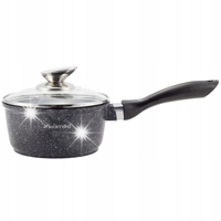 RONDEL MARMUROWY 16 CM Z POKRYWĄ SZKLANĄ NON STIC