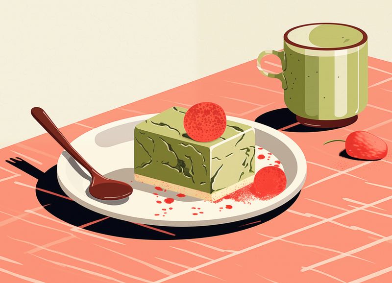 Plakat 18x13cm Deser Matcha zdjęcie 1