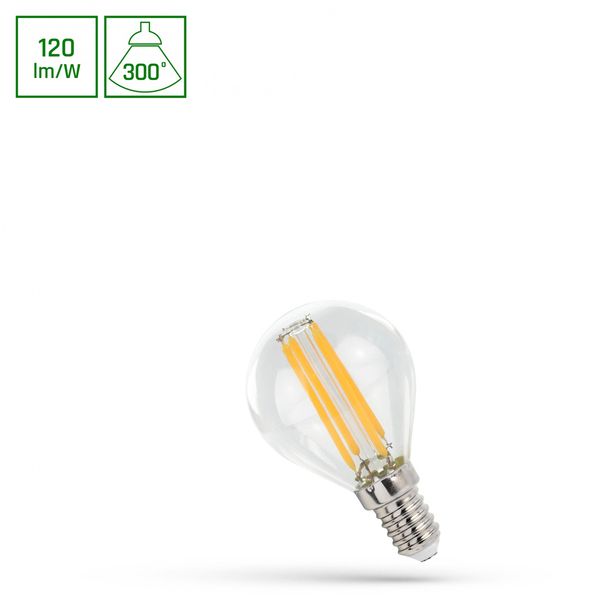 LED KULKA E-14 230V 5,5W COG WW CLEAR SPECTRUM zdjęcie 1