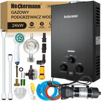 PODGRZEWACZ DO JACUZZI BASENU PRZEPŁYWOWY WODY GAZOWY DO BUTLI LPG 24KW