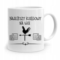 Kubek Księgowej Księgowego Najlepszy Na Wsi Z Nadrukiem Ze Zdjęciem