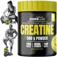 Kreatyna Monohydrat HIRO.LAB 500g Jabłko Masa Siła Wegańska 200 Porcji