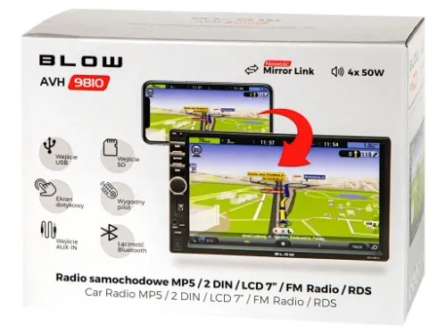 RADIO SAMOCHODOWE BLOW BLUETOOTH 2 DIN USB 4X50W na Arena.pl