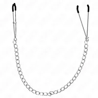 kink zaciski do sutkow z grubym łańcuchem 30 cm, cienkie, metalowe