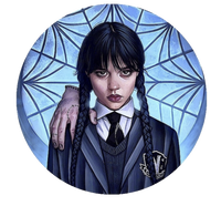 Opłatek na tort Wednesday Addams