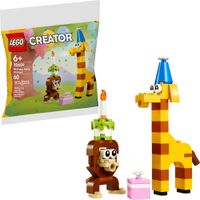 LEGO Creator Urodzinowe Zwierzaki Małpka Żyrafa Prezent 30689