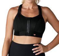 STANIK SPORTOWY SHEFIT CZARNY MOCNE PODTRZYMANIE REGULOWANY L