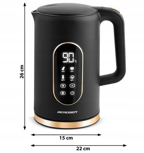 CZAJNIK ELEKTRYCZNY REGULACJA TEMPERATURY 2200W PANEL DOTYKOWY 1,7L na Arena.pl