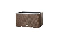 Donica ogrodowa technorattanowa 70x38x40 Czarny