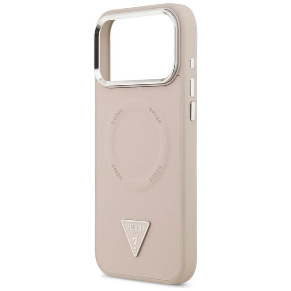 Etui Guess Triangle Logo MagSafe do iPhone 17 Pro różowy zdjęcie 6