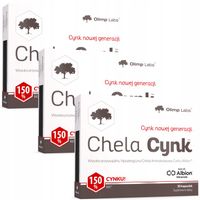 OLIMP CHELA-CYNK 3x30kaps CHELAT CYNKU ALBION WITAMINY MINERAŁY