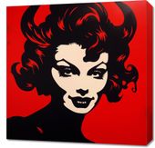 Obraz 60x60cm Czerwona Diablica