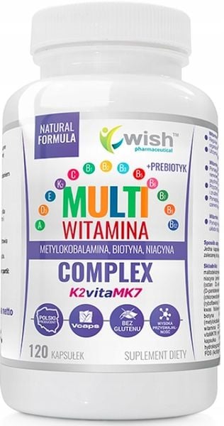 WISH Multiwitamina+probiotyk kompleks witamin x120 zdjęcie 1