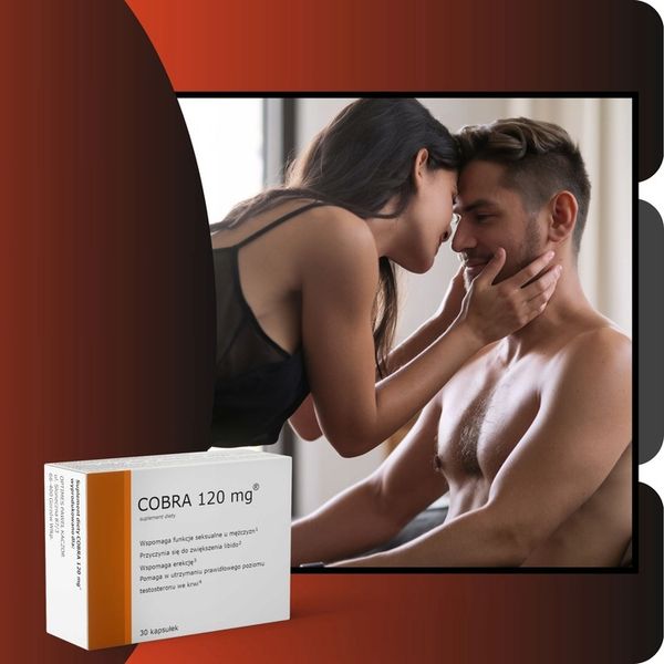 Tabletki na Erekcje Potencje Libido COBRA 120 POZIOM TESTOSTERONU 30 sztuk zdjęcie 5