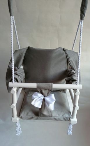 Huśtawka biała KRÓLIK 3w1 dla dzieci SZARA pokój na Arena.pl