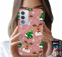 ETUI DO OPPO A80 5G - ŚWIĄTECZNE RENIFERY CHOINKI LASKA WZORY