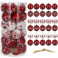 BOMBKI CHOINKOWE OZDOBY ŚWIĄTECZNE ZESTAW BOMBEK