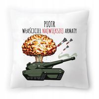 Poduszka Dla Piotra Na Urodziny Ze Zdjęciem Na Prezent Biała 40X40 Cm