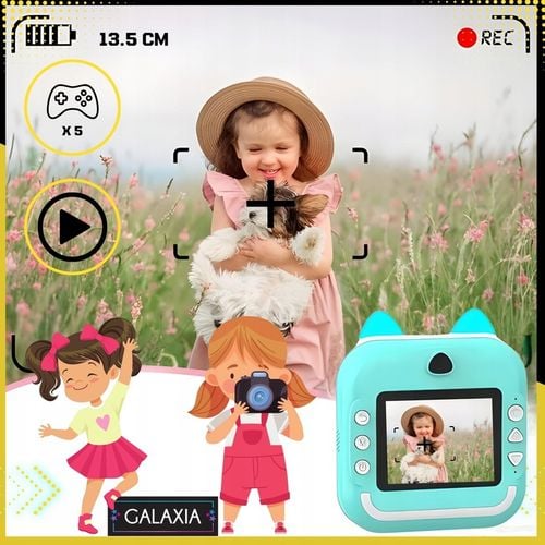 MINI DRUKARKA DRUKUŚ TERMICZNA APARAT NATYCHMIASTOWY DLA DZIECI i 11 ROLEK na Arena.pl