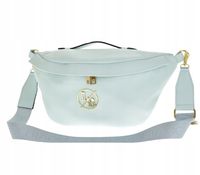 Laura Biaggi - torebka nerka saszetka maxi jasny niebieski Aqua JS182