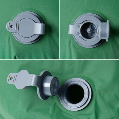 Materac kempingowy z poduszką, 1-osobowy, zielony na Arena.pl