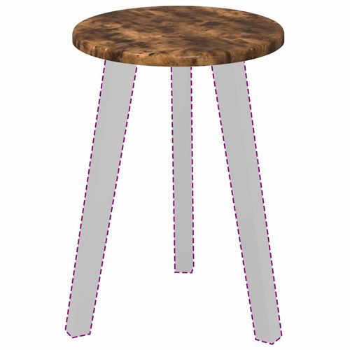 Blat stołu Wędzony dąb 30 x 30 x 1.5 cm Materiał drewnopochodny na Arena.pl