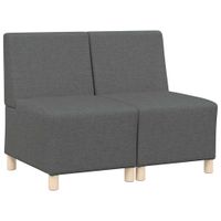 Modułowa sofa bez podłokietników 2 pcs ciemno szary