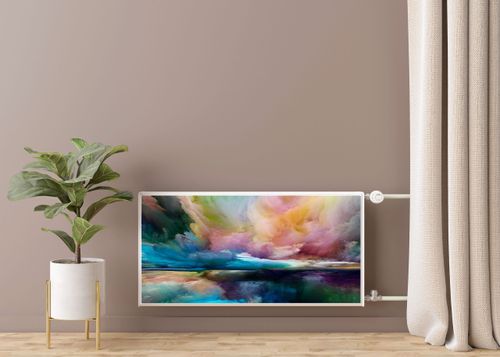 MASKOWNICA Magnetyczna Kaloryfera Chmury Abstrakcja 110cm x 60cm na Arena.pl