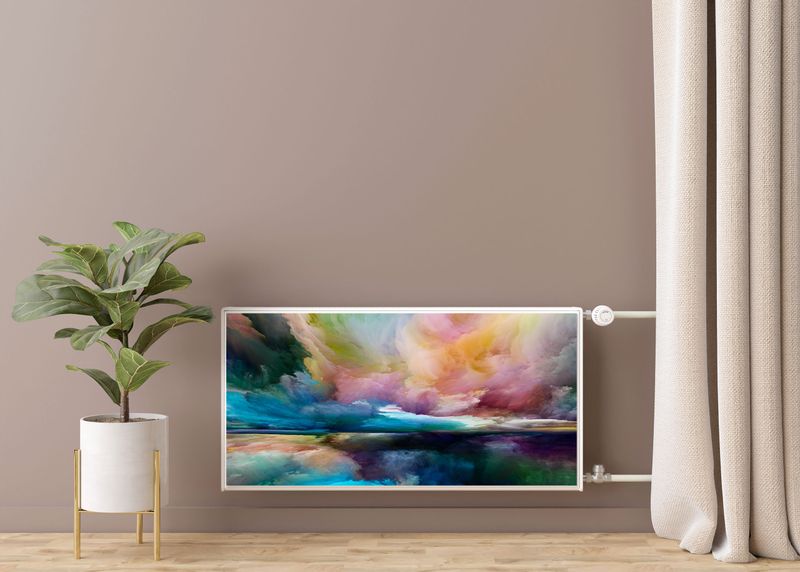 MASKOWNICA Magnetyczna Kaloryfera Chmury Abstrakcja 110cm x 60cm zdjęcie 7