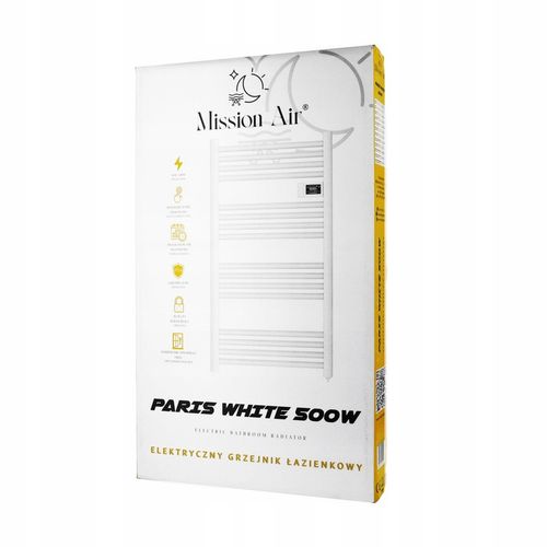 GRZEJNIK ŁAZIENKOWY ELEKTRYCZNY drabinka programator termostat BIAŁY na Arena.pl