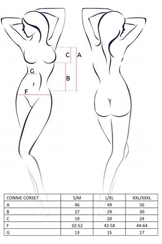 bielizna-connie corset cream s/m - casmir na Arena.pl