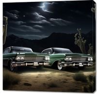 Obraz 90x90cm Nostalgiczne Spotkanie