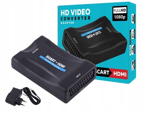 ADAPTER KONWERTER SCART DO NA HDMI AV EURO HD na Arena.pl