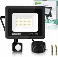 LAMPA LED 50W HALOGEN LAMPA REFLEKTOR z CZUJNIKIEM RUCHU IP66