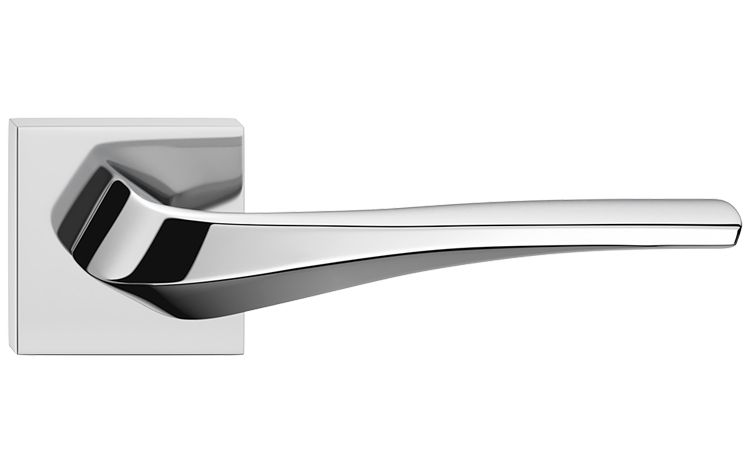 KLAMKA DRZWIOWA PREMIUM FLOW Q CHROM POŁYSK zdjęcie 2