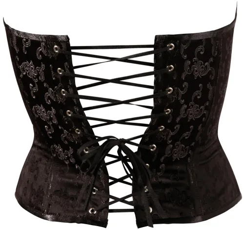 cottelli party gorset czarny z brokatem modelujący m na Arena.pl