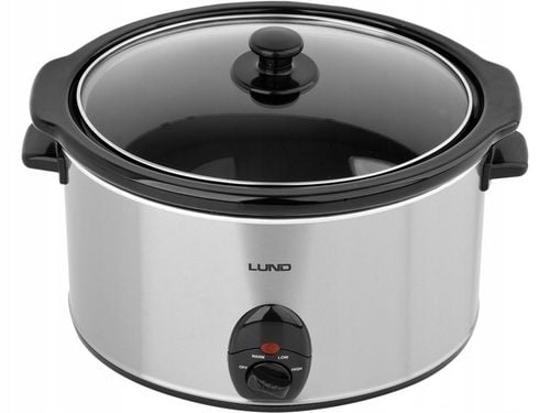LUND WOLNOWAR GARNEK CERAMICZNY SLOW COOKER INOX LCD 320W 5,6L 3TRYBY na Arena.pl