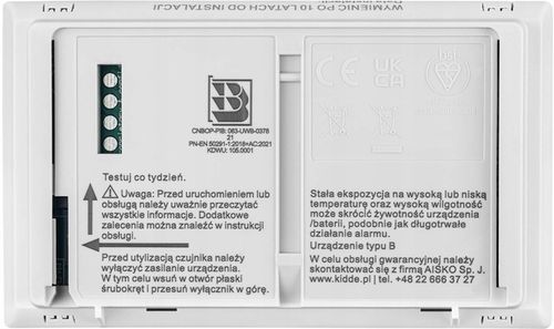 Czujnik detektor tlenek węgla (CO) Czad K10LLDCO Kidde na Arena.pl