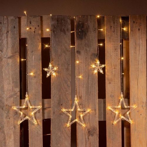 Świąteczny LED łańcuch - gwiazdki, 0,6 m, 61 LED,ciepła biel na Arena.pl